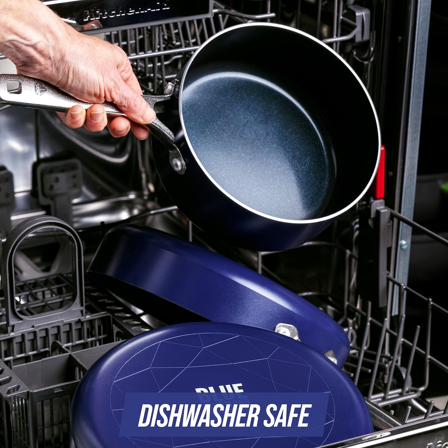 Cookware, Diamond Infused Ceramic Nonstick, Saucepan with Lid, Nonstick Cookware, Nonstick Pot -2QT Cookware, Diamond Infused Ceramic Nonstick, Saucepan with Lid, Nonstick Cookware, Nonstick Pot -2QT